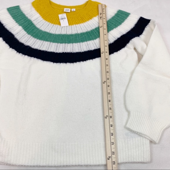 Gap striped long sleeve pullover sweater crew neck - Picture 3 of 11